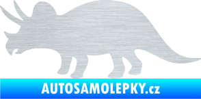 Samolepka Triceratops 001 levá škrábaný hliník