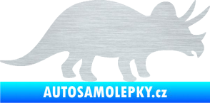 Samolepka Triceratops 001 pravá škrábaný hliník
