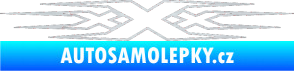 Samolepka Triple x škrábaný hliník