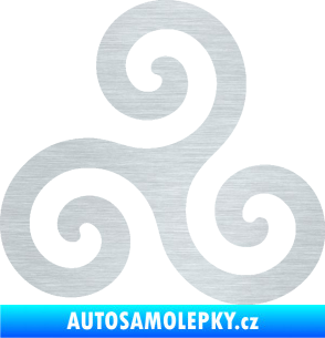 Samolepka Triskelion keltský znak škrábaný hliník