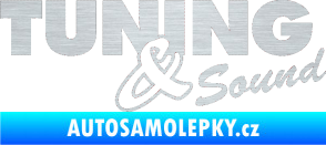 Samolepka Tuning sound škrábaný hliník
