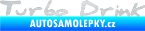 Samolepka Turbo drink škrábaný hliník