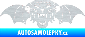 Samolepka Tygr s křídly škrábaný hliník