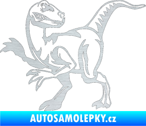 Samolepka Tyrannosaurus Rex 003 levá škrábaný hliník
