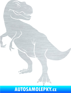 Samolepka Tyrannosaurus Rex 004 levá škrábaný hliník