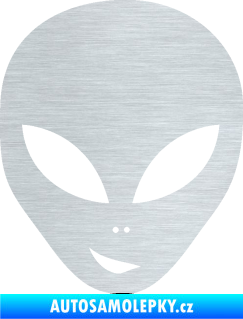 Samolepka UFO 003 levá škrábaný hliník