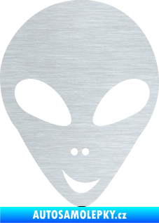 Samolepka UFO 004 pravá škrábaný hliník