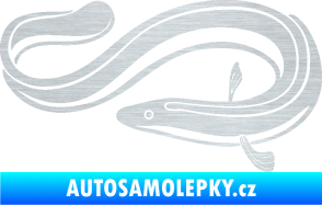 Samolepka Úhoř 001 levá škrábaný hliník