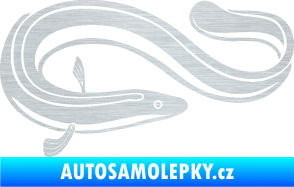 Samolepka Úhoř 001 pravá škrábaný hliník