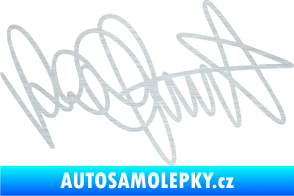 Samolepka Valentino Rossi podpis škrábaný hliník