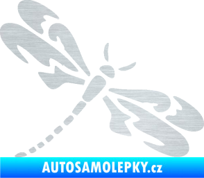 Samolepka Vážka 001 pravá škrábaný hliník