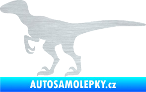 Samolepka Velociraptor 001 levá škrábaný hliník