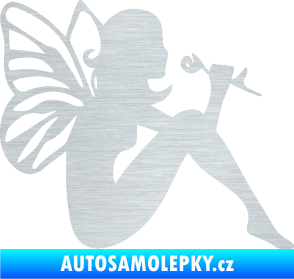 Samolepka Víla 001 pravá škrábaný hliník