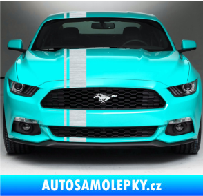 Samolepka Viper pruhy 2 cm + 13 cm škrábaný hliník