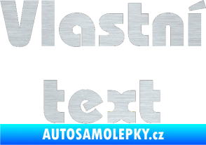 Samolepka Vlastní text - Bahamas Heavy škrábaný hliník