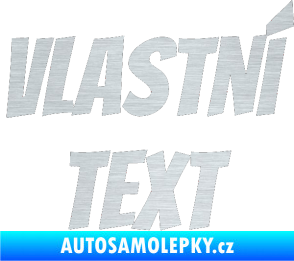 Samolepka Vlastní text - Bangers škrábaný hliník