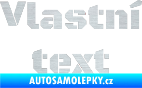 Samolepka Vlastní text - Black Ops škrábaný hliník