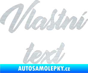 Samolepka Vlastní text - Orange Personal škrábaný hliník