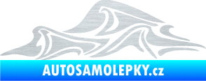 Samolepka Vlny 002 levá moře škrábaný hliník