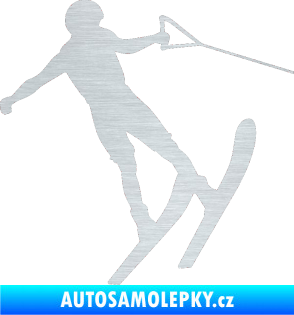 Samolepka Vodní lyže 001 pravá škrábaný hliník
