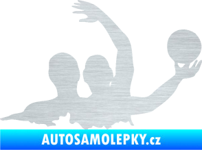 Samolepka Vodní pólo 001 pravá škrábaný hliník