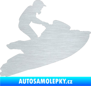 Samolepka Vodní skútr 001 pravá škrábaný hliník