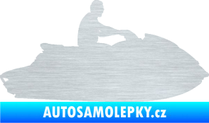 Samolepka Vodní skútr 003 pravá škrábaný hliník