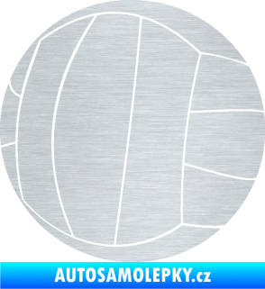 Samolepka Volejbalový míč 003 škrábaný hliník