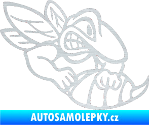 Samolepka Vosa pravá škrábaný hliník
