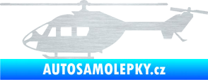 Samolepka Vrtulník 001 levá helikoptéra škrábaný hliník