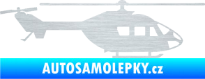 Samolepka Vrtulník 001 pravá helikoptéra škrábaný hliník