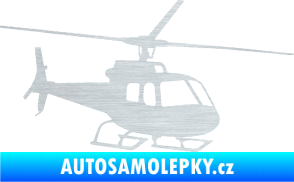 Samolepka Vrtulník 008 pravá helikoptéra škrábaný hliník
