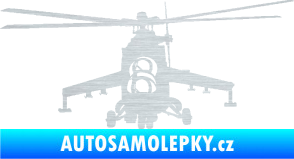 Samolepka Vrtulník 009 levá helikoptéra škrábaný hliník