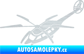 Samolepka Vrtulník 011 levá helikoptéra škrábaný hliník