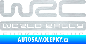 Samolepka WRC -  World Rally Championship škrábaný hliník