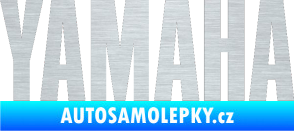 Samolepka Yamaha napis škrábaný hliník