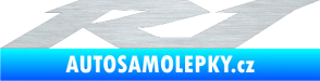 Samolepka Yamaha R1 škrábaný hliník