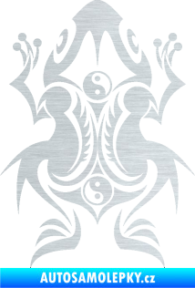 Samolepka Žába 001 škrábaný hliník