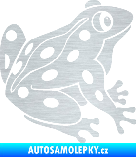 Samolepka Žába 006 pravá škrábaný hliník