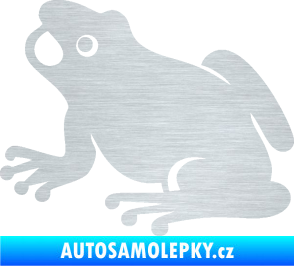 Samolepka Žába 007 levá škrábaný hliník