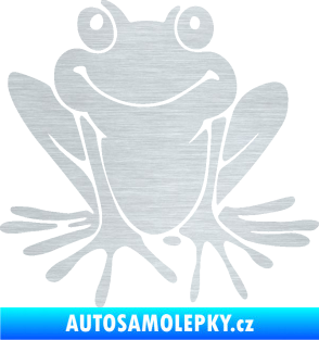 Samolepka Žába 008 levá škrábaný hliník