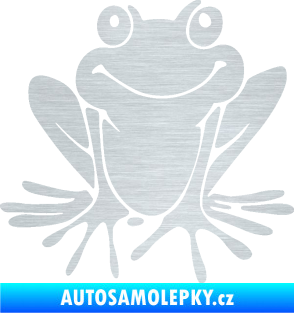 Samolepka Žába 008 pravá škrábaný hliník