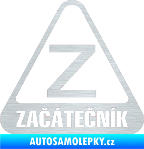 Samolepka Začátečník škrábaný hliník