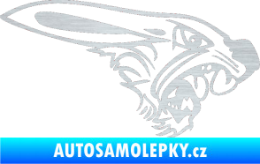 Samolepka Zajíc pravá škrábaný hliník