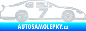 Samolepka Závodní auto 008 škrábaný hliník