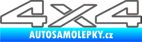 Samolepka 4x4 varianta 003 škrábaný titan