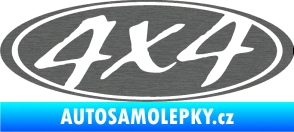 Samolepka 4x4 varianta 008 škrábaný titan