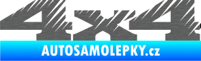 Samolepka 4x4 varianta 012 škrábaný titan