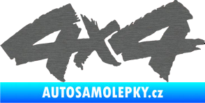 Samolepka 4x4 varianta 015 škrábaný titan