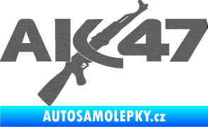 Samolepka AK 47 škrábaný titan